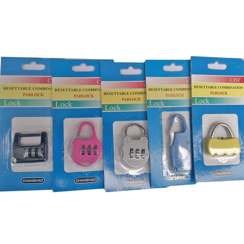 铜锁黑铁锁不锈钢 大学生安全门锁 更衣柜子密码锁 加长柄小挂锁