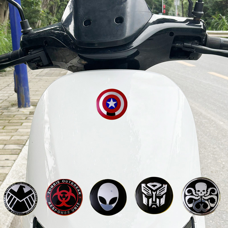 适用9号电动车改标车身个性车贴小配件九号侧身贴装饰贴金属贴