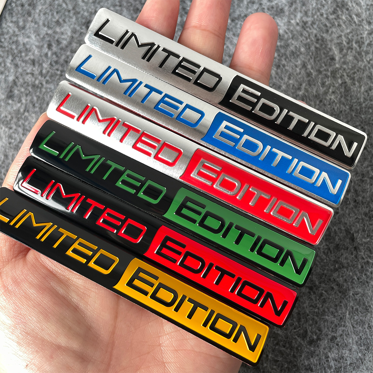 立体金属LIMITED EDITION限量版改装车贴叶子板侧标中网后尾箱标