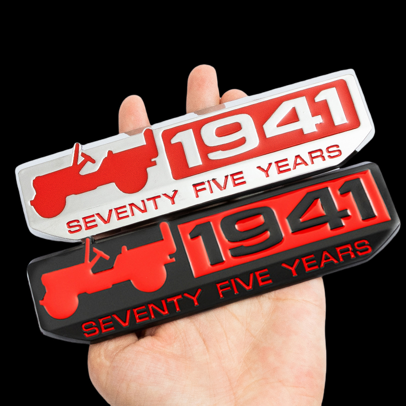 1941吉普大切诺基牧马人指南者自由者改装雪山车标车贴JEEP尾标