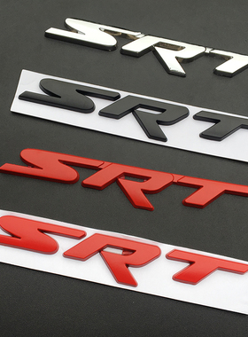 SRT车标贴 大切诺基300C 铂锐SRT改装金属车标道奇酷博Jeep指南车