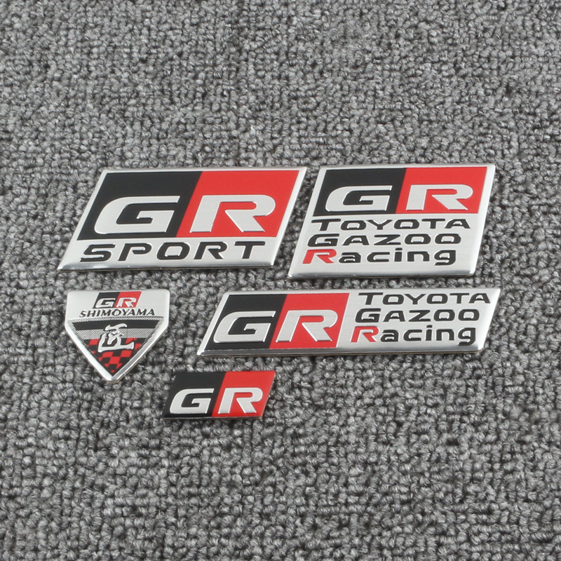 适用于丰田GR标志车尾贴86锐志改装贴方向盘贴侧边装饰贴铭牌车贴