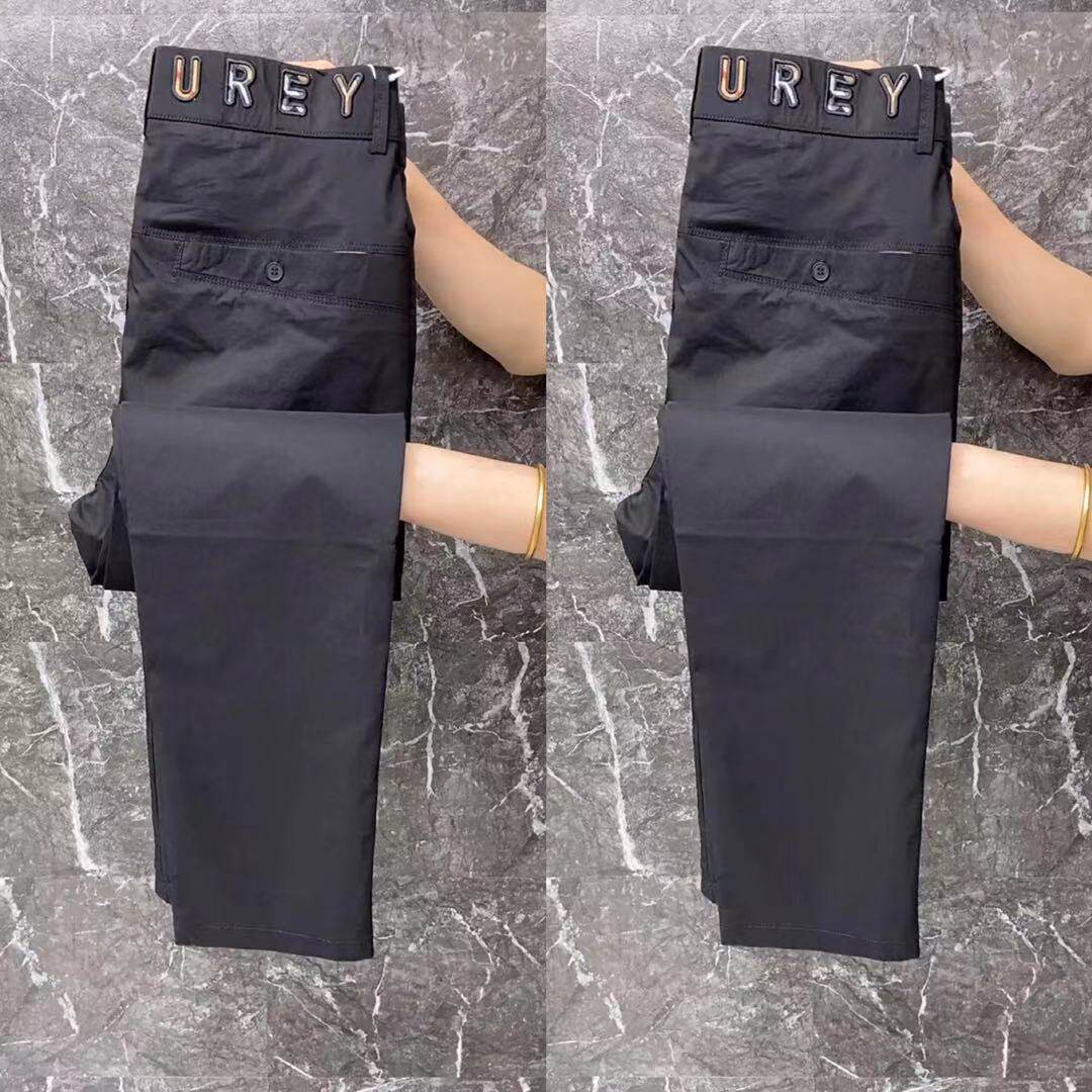 k1315光头强男士商务休闲小直筒黑色小西裤直板随身舒适纯色裤子k