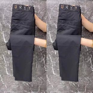 K1315光头强男士商务休闲小直筒黑色小西裤直板随身舒适纯色裤子K