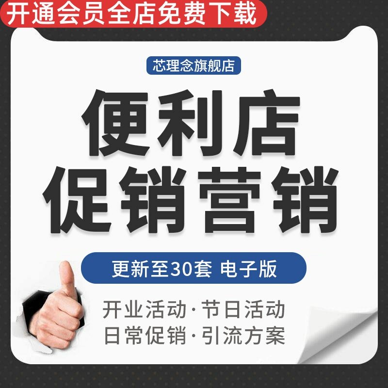 社区校园连锁便利店小超市开业节日周年店庆促销营销推广活动方案开业