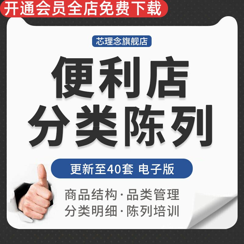 校园社区连锁商超小超市商品结构分类标准明细表格陈列技巧培训便利店商品管理商品的分类标准商品组织结构图