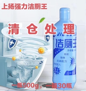 整箱上扬强力洁厕王强效洁厕剂卫生间马桶蹲便清洁剂除臭去污