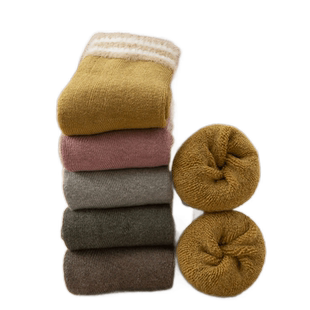 童袜冬季加绒加厚保暖儿童袜子棉男女童棉袜中大童秋冬中筒毛圈袜