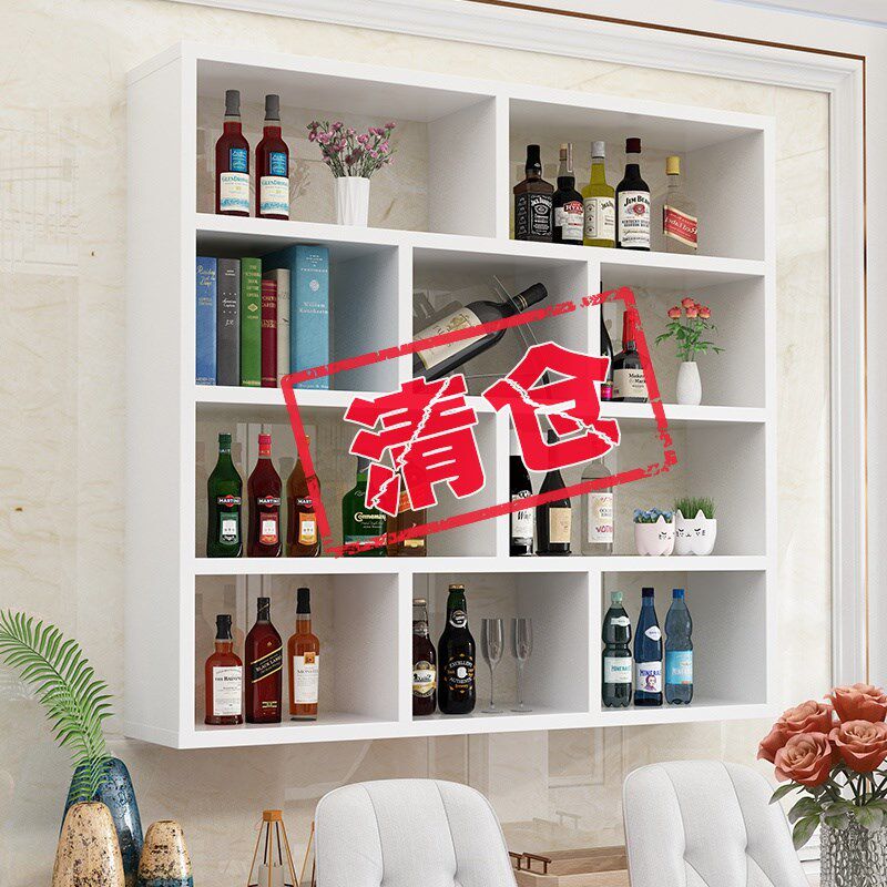 墙上置物架客厅挂柜卧室墙壁格子搁板/置物架/家用陈