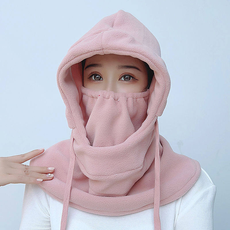 帽子围脖一体连帽针织假领子保暖