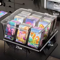 Большие регулируемые карточки, коробка для хранения, 6 ячеек