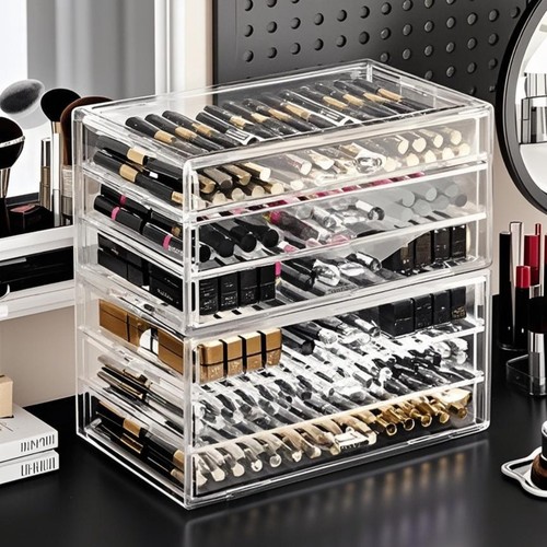 口红收纳盒桌面化妆品抽屉式