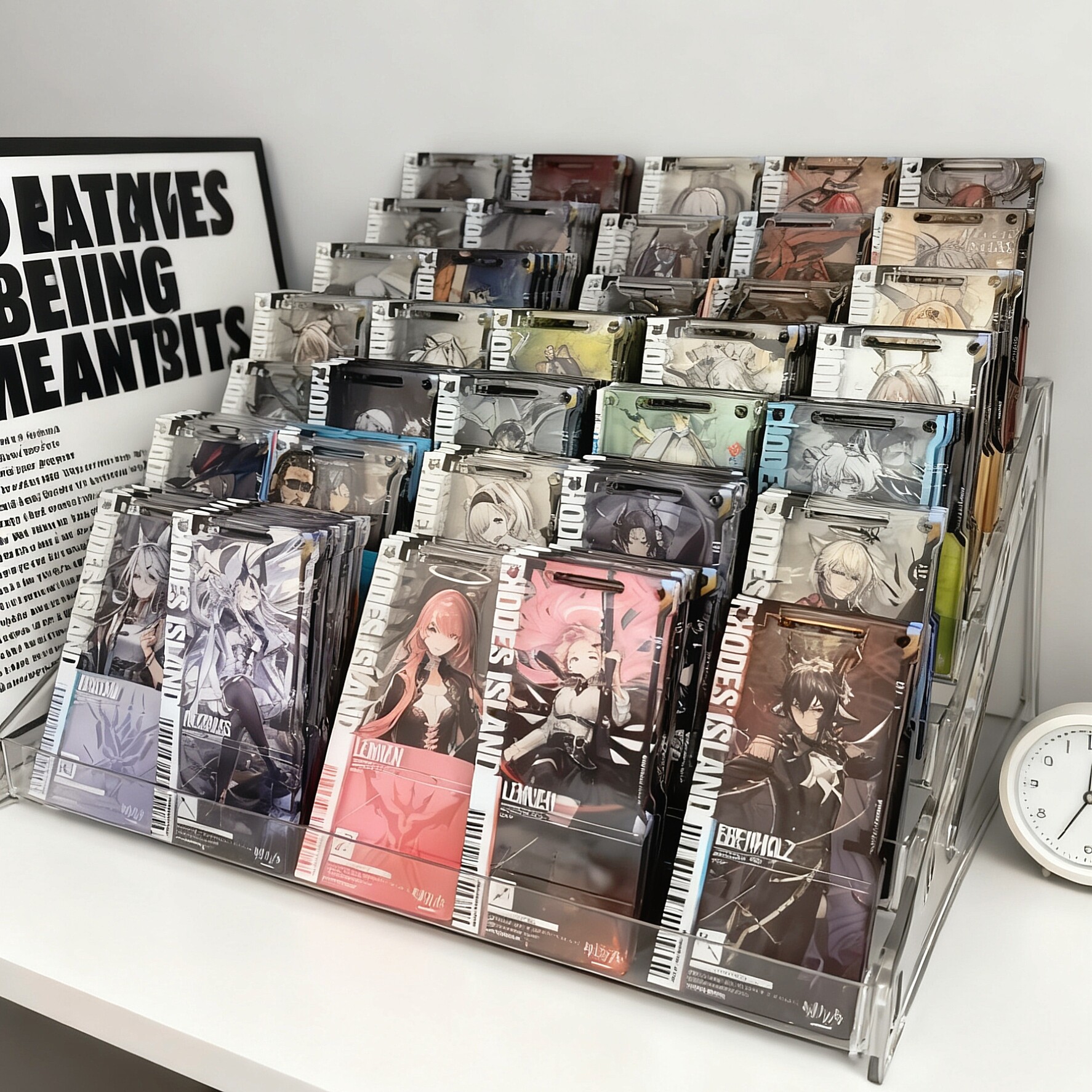 明日方舟通行证收纳盒桌面多层