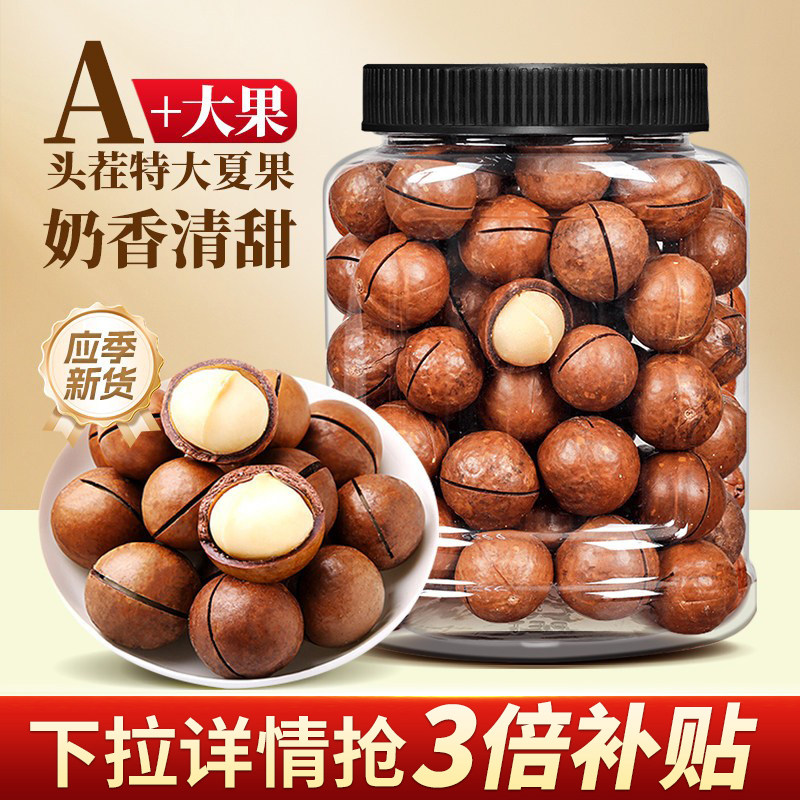 夏威夷果坚果新货大颗粒奶油500g干果零食整箱5斤批发官方旗舰店