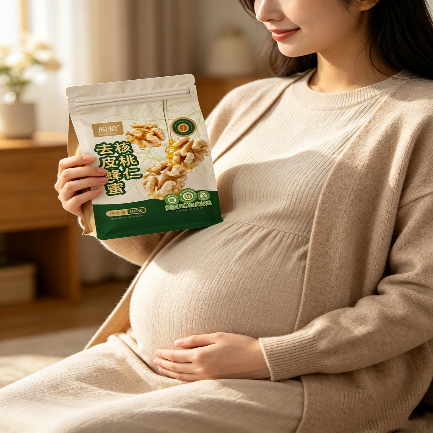 坚果孕妇专用蜂蜜去皮核桃仁熟独立小包装新疆零食官方旗舰店正品