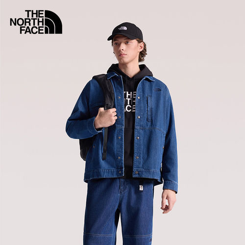 TheNorthFace北面牛仔衣男26春夏新款户外透气多口袋翻领外套