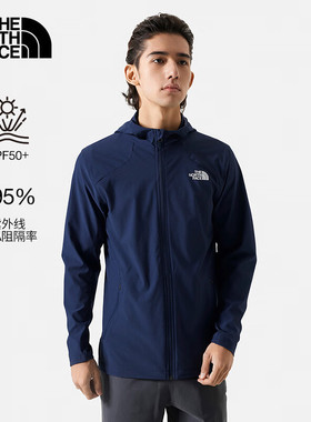 TheNorthFace北面防晒衣男春夏户外运动upf50+舒适防风夹克8AUR