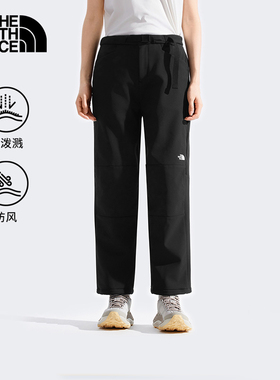 TheNorthFace北面加绒长裤女25秋冬户外防风防泼水软壳休闲裤8DXH
