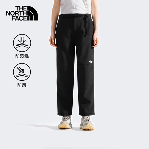 TheNorthFace北面加绒长裤女25秋冬户外防风防泼水软壳休闲裤8DXH