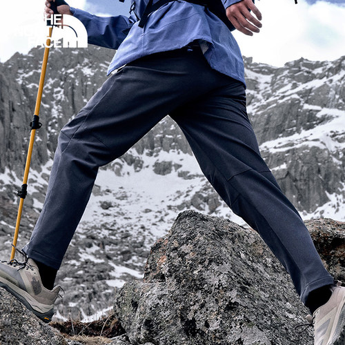 北面徒步运动弹力防泼水长裤
