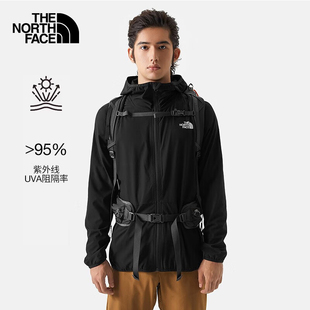 户外UPF防泼水轻薄风壳皮肤衣7WCY TheNorthFace北面防晒衣男夏季