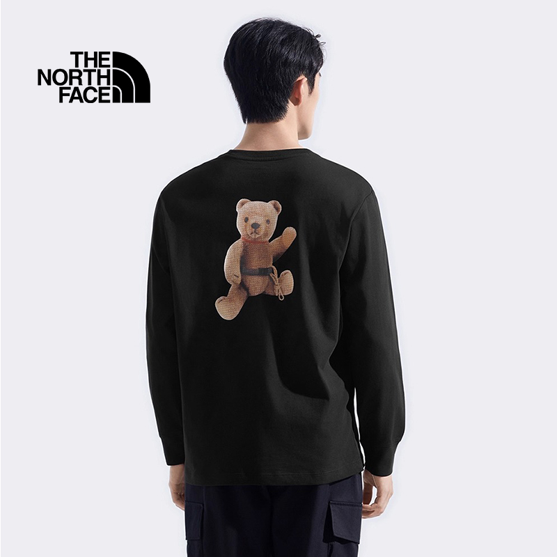 北面小熊纯棉长袖T恤打底衫