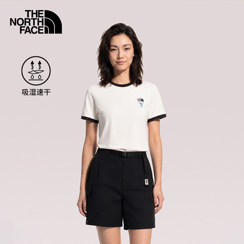北面户外女速干排汗短袖T恤图片