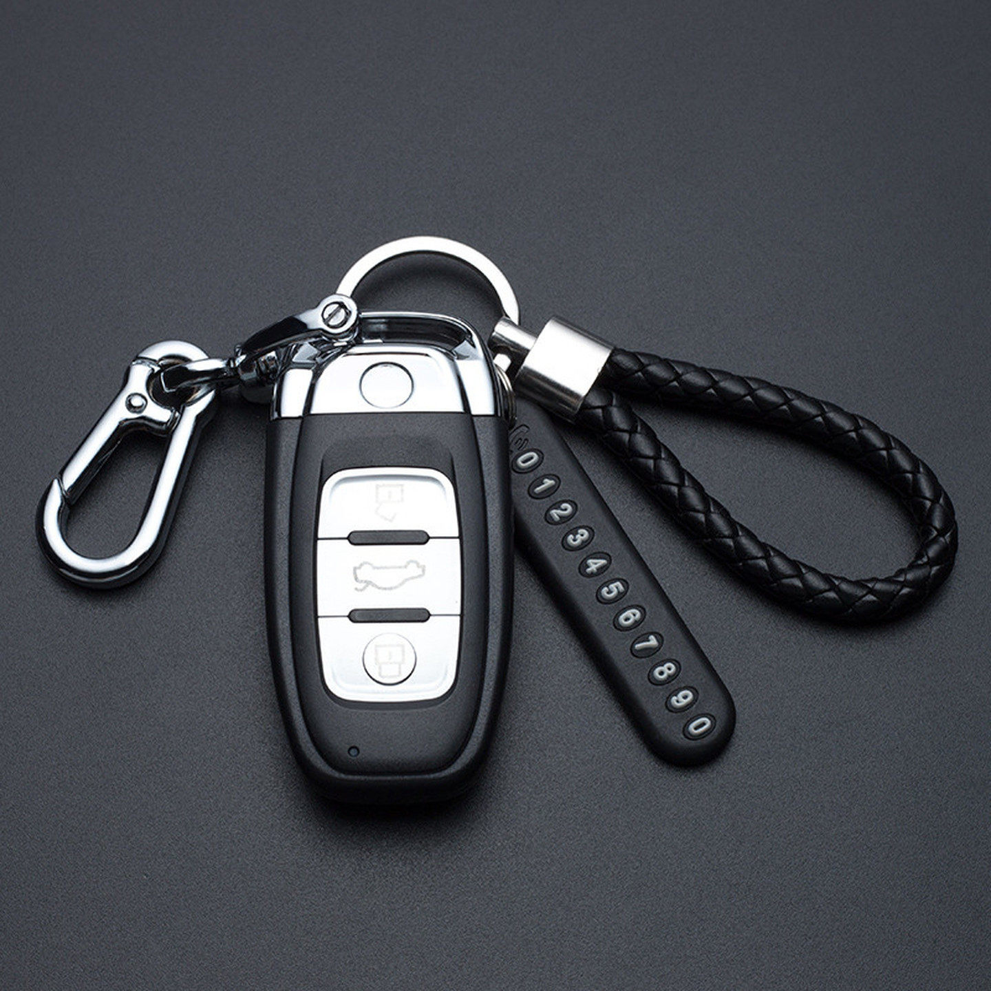 编织钥匙挂绳汽车挂件防丢钥匙扣链个性创意摩托车锁匙扣男士女款