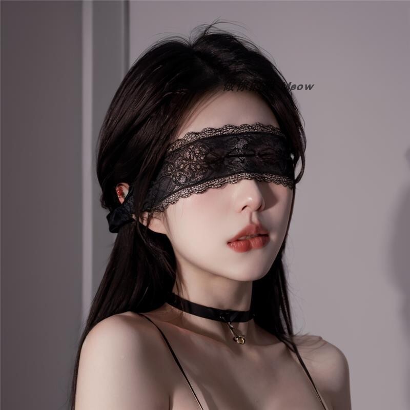 蒙眼丝带眼罩情调蒙蔽双眼布条蕾丝带遮眼镜丝带拍照舞会派对面纱