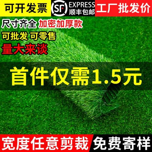 仿真草坪人造地毯幼儿园阳台地垫装饰绿色假草塑料人工草皮