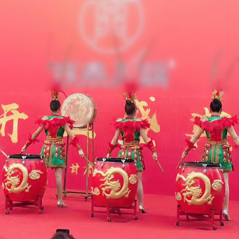 龙鼓大鼓中国鼓演出鼓表演鼓声控发光浮雕鼓一体成型不开裂不掉漆