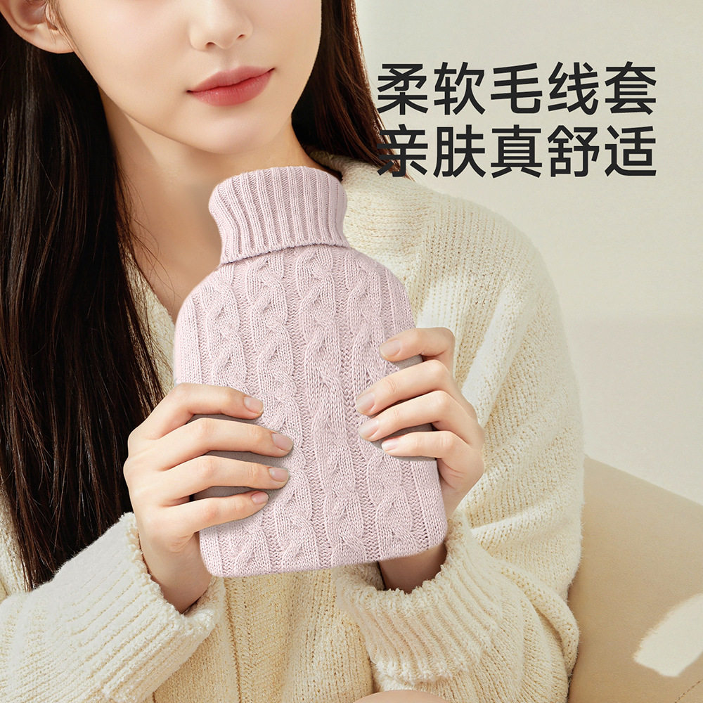 FaSoLa注水热水袋女保暖暖宫防寒冲水式背部硅胶暖手袋暖被窝专用