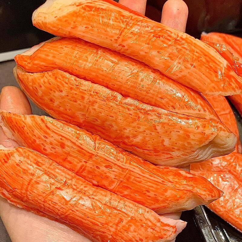 渔大叔鳕蟹柳蟹棒开 袋即食手撕蟹肉棒低脂高蛋白速食早餐轻食零