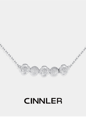 CINNLER微笑925银锁骨链项链