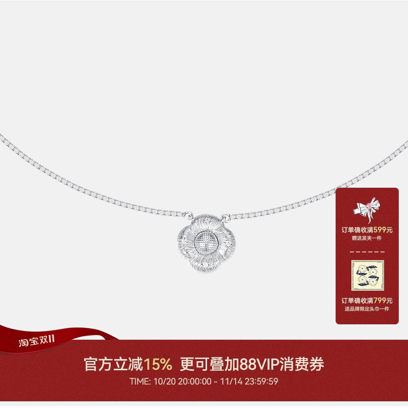 CINNLER高级感拉丝小众925银项链