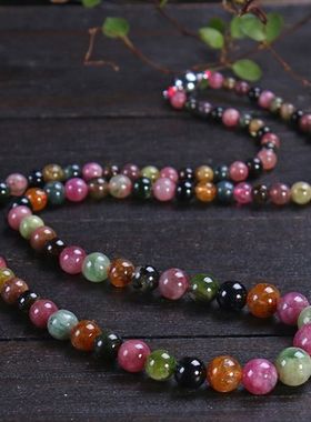 天然正品巴西碧玺塔链毛衣项链招财旺运夫女士礼物妈妈福禄寿石