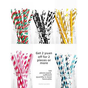 Cocktail Straws Plastic 100pcs For Black Straw Bir Set