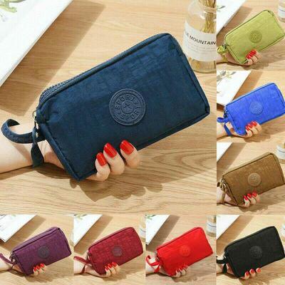 Women Coin Purse Wristlet Clutch Wallet Bag Coin Zipper Purs