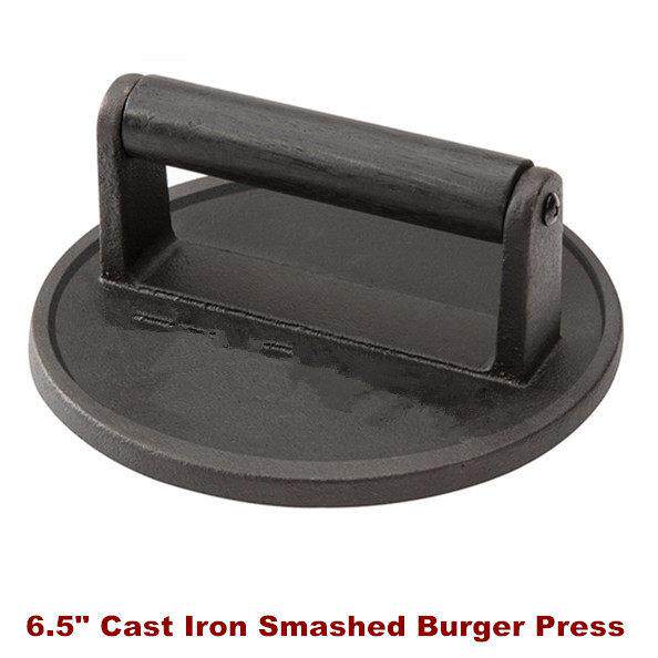 Cast Iron Smashed Burger Press Burger Tool for Grill