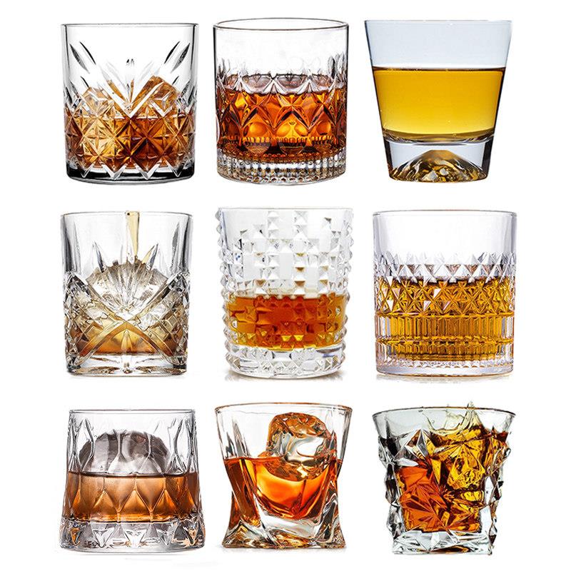 1PCS Whiskey Glass, Old Fashioned Rocks Glasses Tumblers, Gl图片