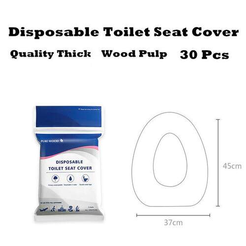 Disposable Toilet Seat Cover 30 Pcs Wood Pulp