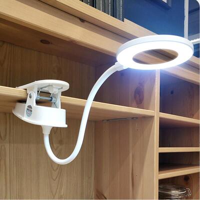 Clip LED Desk Lamp Reading Lamp Study Light Rechargeable