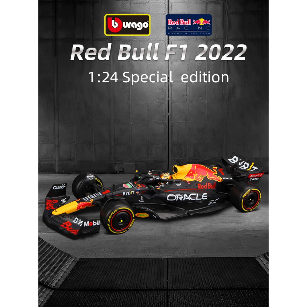 比美高 F1赛车模型1:24红牛RB18方程式赛车仿真合金夺冠涂装2022