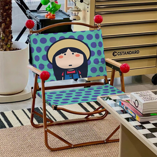 多巴胺阳台休闲椅户外露营克米特折叠椅便携式铝合金凳子沙滩桌椅