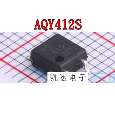 AQY412S AQY412SX 丝印412 SOP-4脚贴片 光耦常闭固态继电器芯片