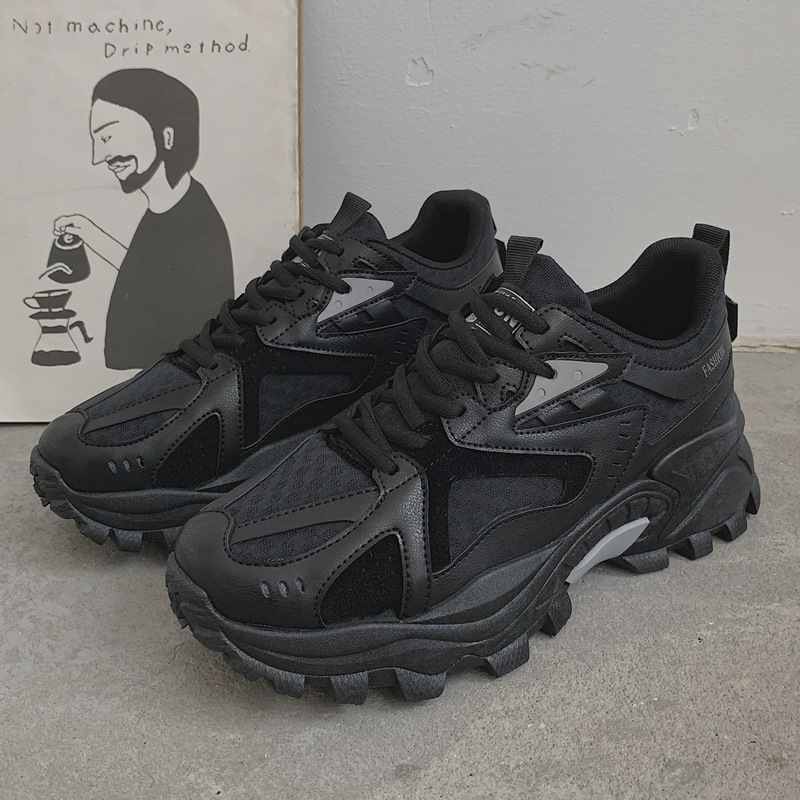 春季ins老爹鞋男透气男反光网红增高鞋XZ517-1XZ6688P55，男鞋低帮鞋，星座517-1