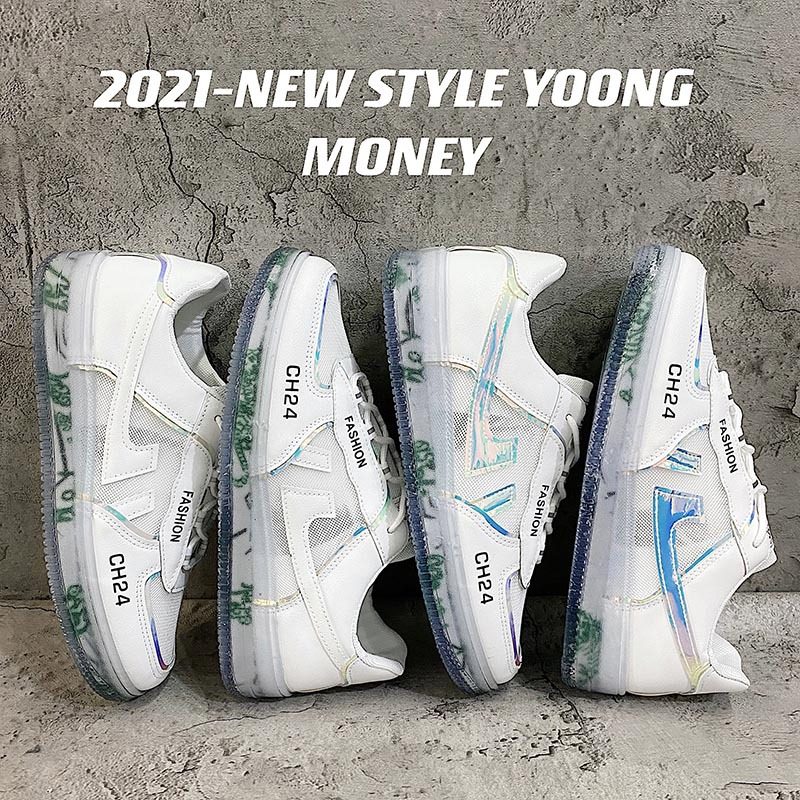2021夏季网面运动休闲男鞋果冻彩底空军一号板XZ517-1XZ2110,男鞋运动鞋,星座517-1