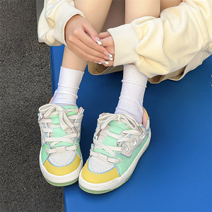 2024四季新款面包鞋百搭小众女情侣帆布滑板鞋XZ517-1 XZ165 P80图片