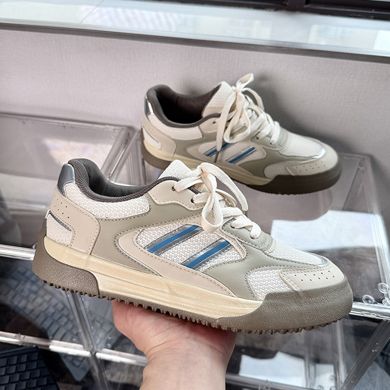 夏透气网面德训鞋港风百搭运动休闲男潮鞋拼色XZ517-1XZ022P65，男鞋帆布鞋，星座517-1