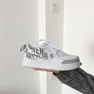 小白鞋韩版百搭新款学生运动港风休闲低帮板鞋XZ517-1 XZ099 P55图片